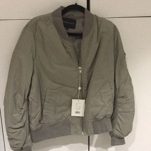 NWT Grey Bomber Jacket